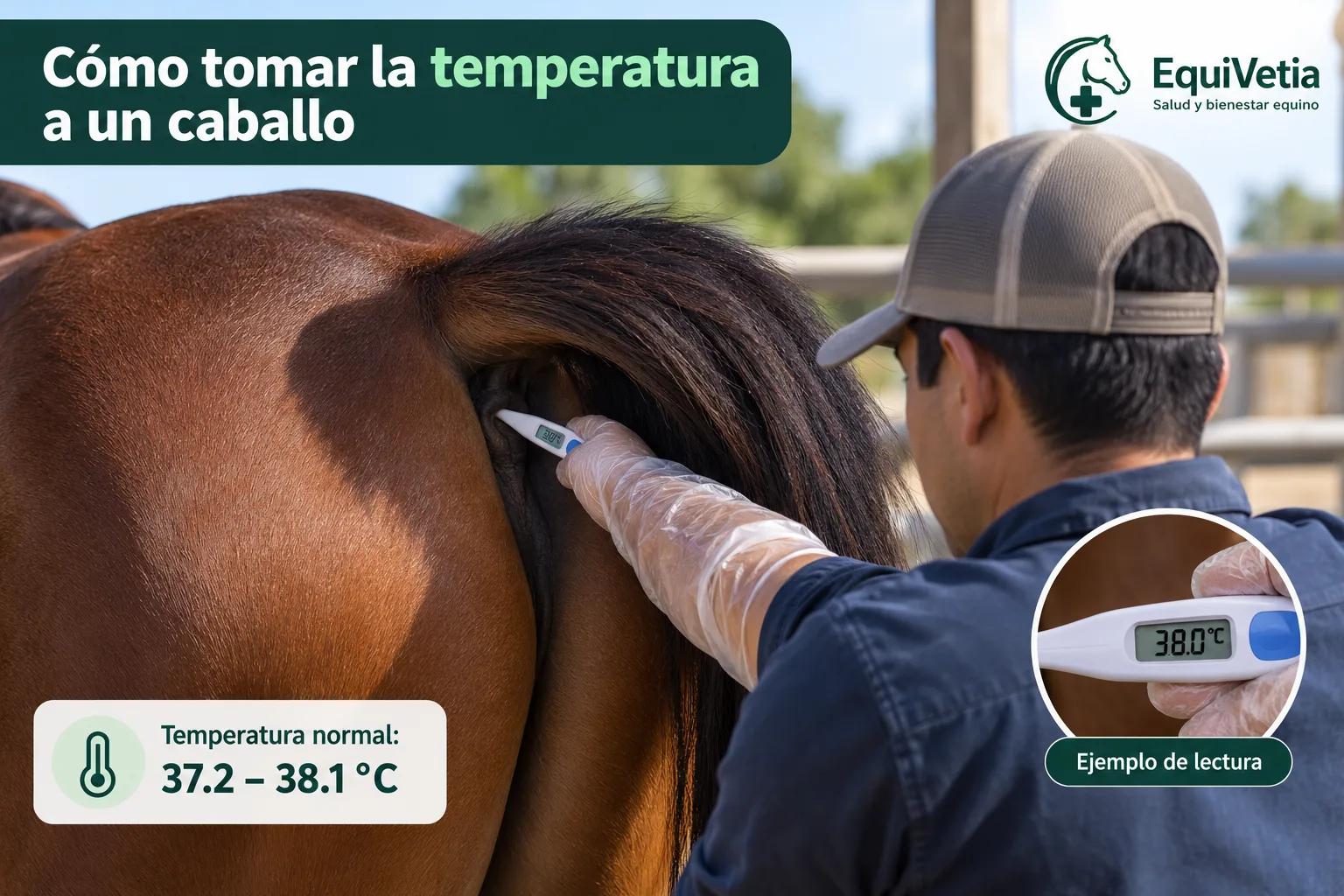 Cómo tomar la temperatura a un caballo con fiebre